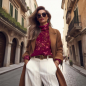 Preview: Summer Bird - Eigenproduktion von Graustufen-Stoffe